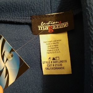 NWT Fashion Magazine Turquoise Blazer